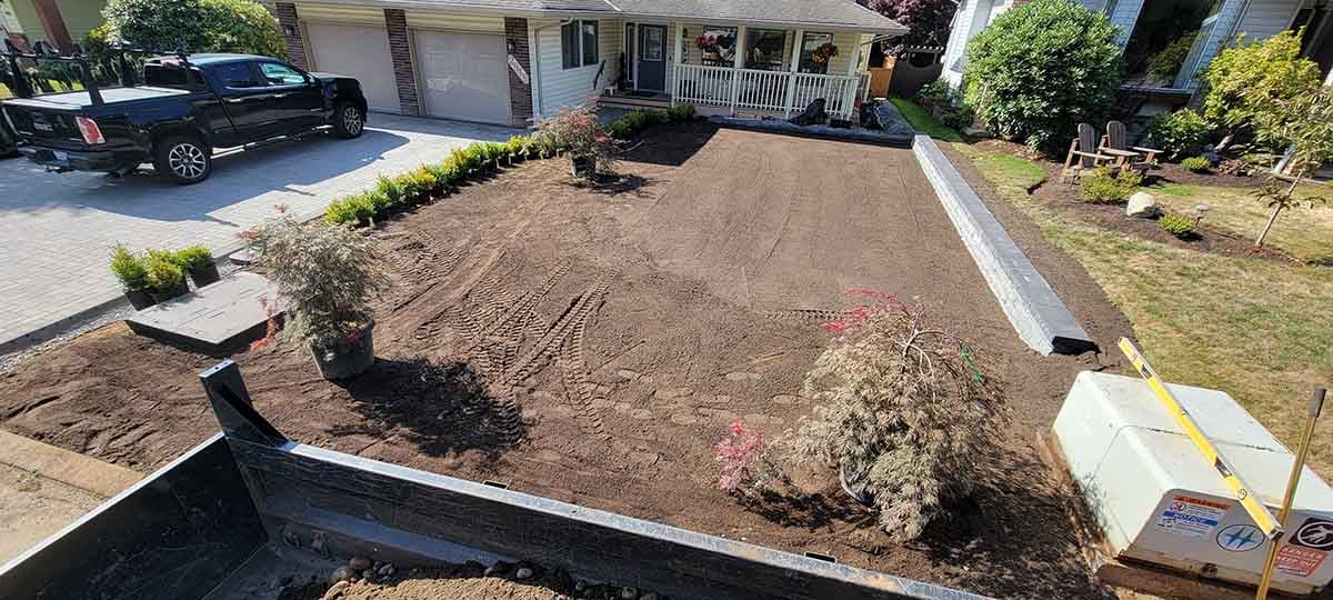 Abbotsford Front Yard Landscaping Project Photo 1