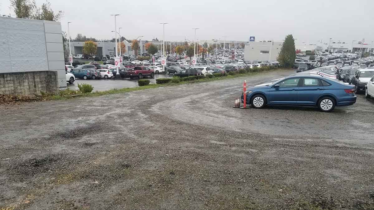 Abbotsford Volkswagen Gravel Parking Photo 4