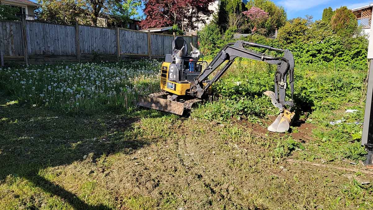 Aldergrove Yard Drain Installation Photograph 1