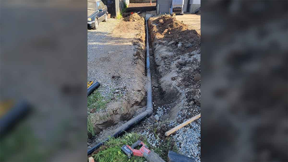 Aldergrove Yard Drain Installation Photograph 6