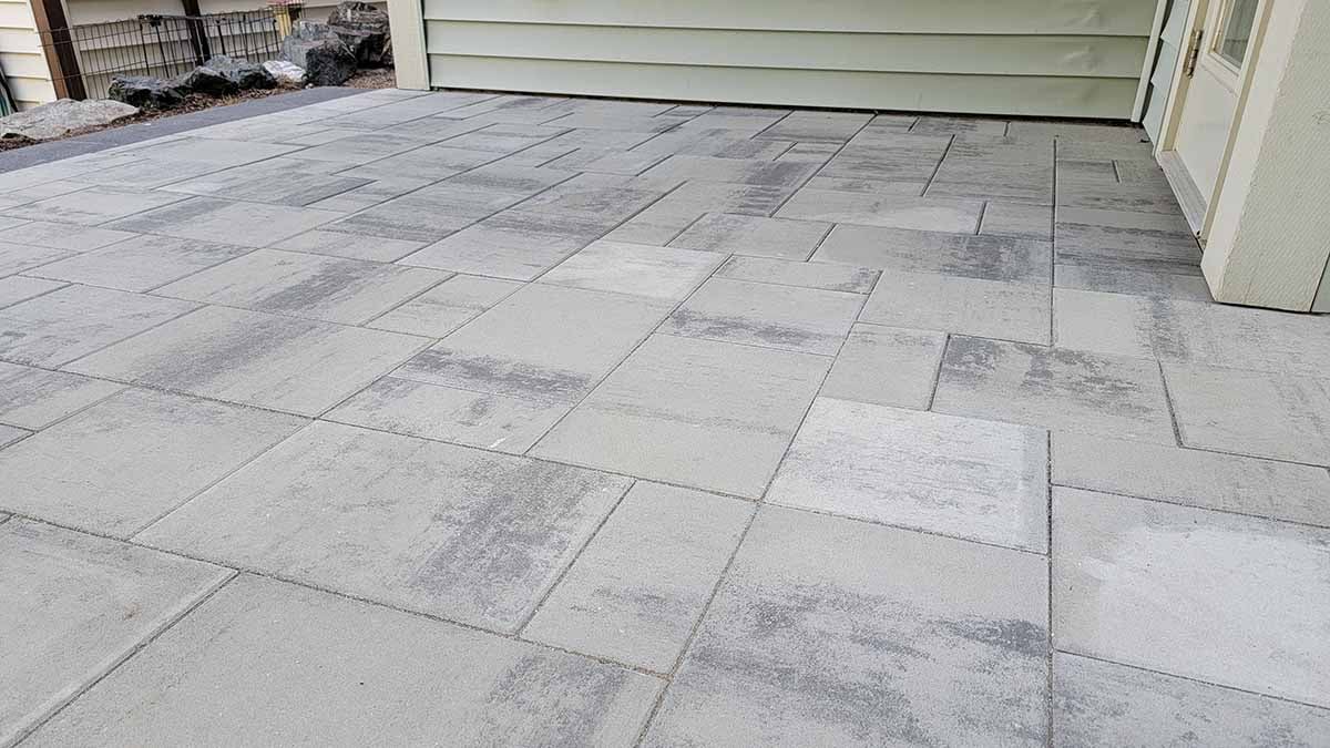 Close Up of New Pavers