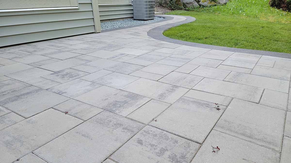 Photo from Ground Level of Pavers