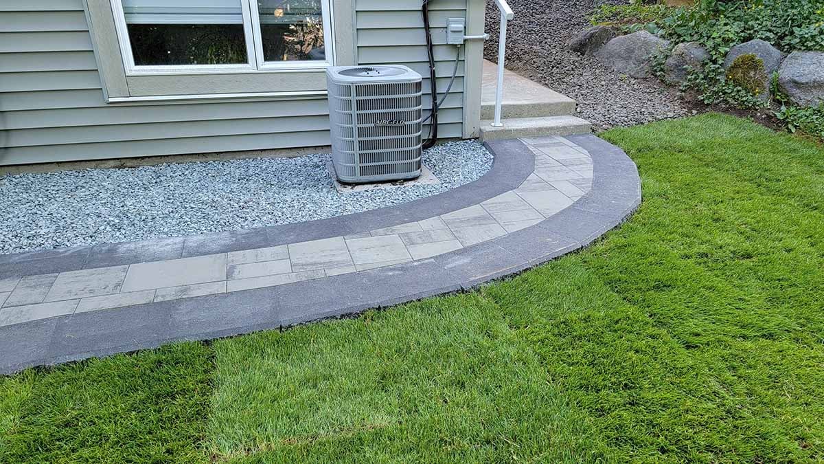 New Grass Beside Patio