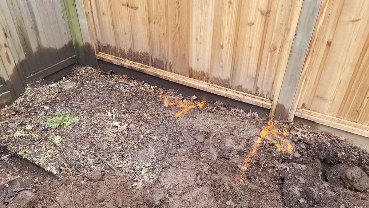 Backyard in Abbotsford French Drain Install 5