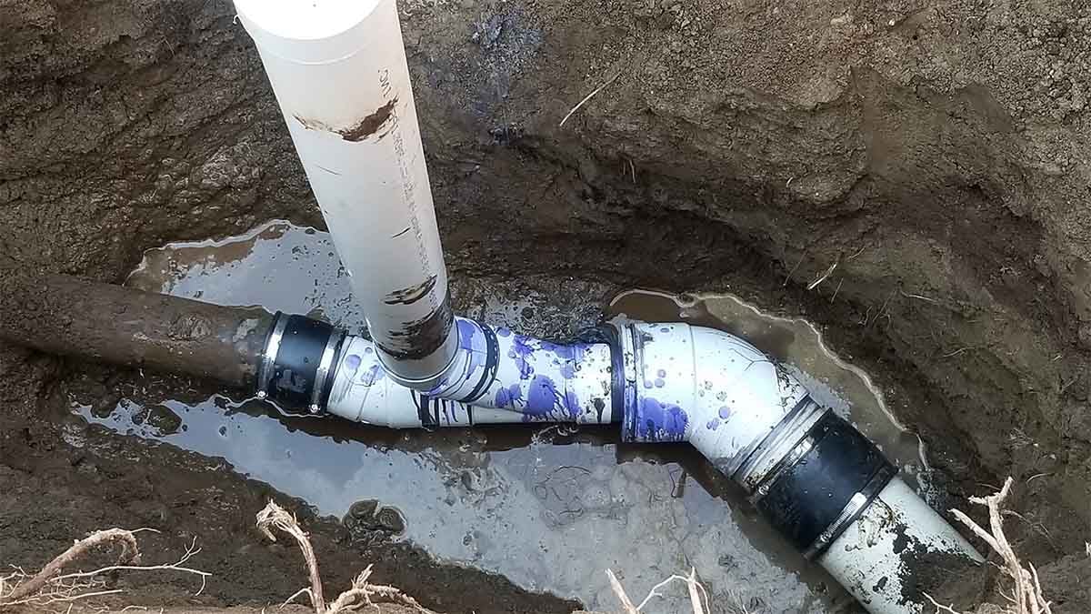 Backyard in Abbotsford French Drain Install 6