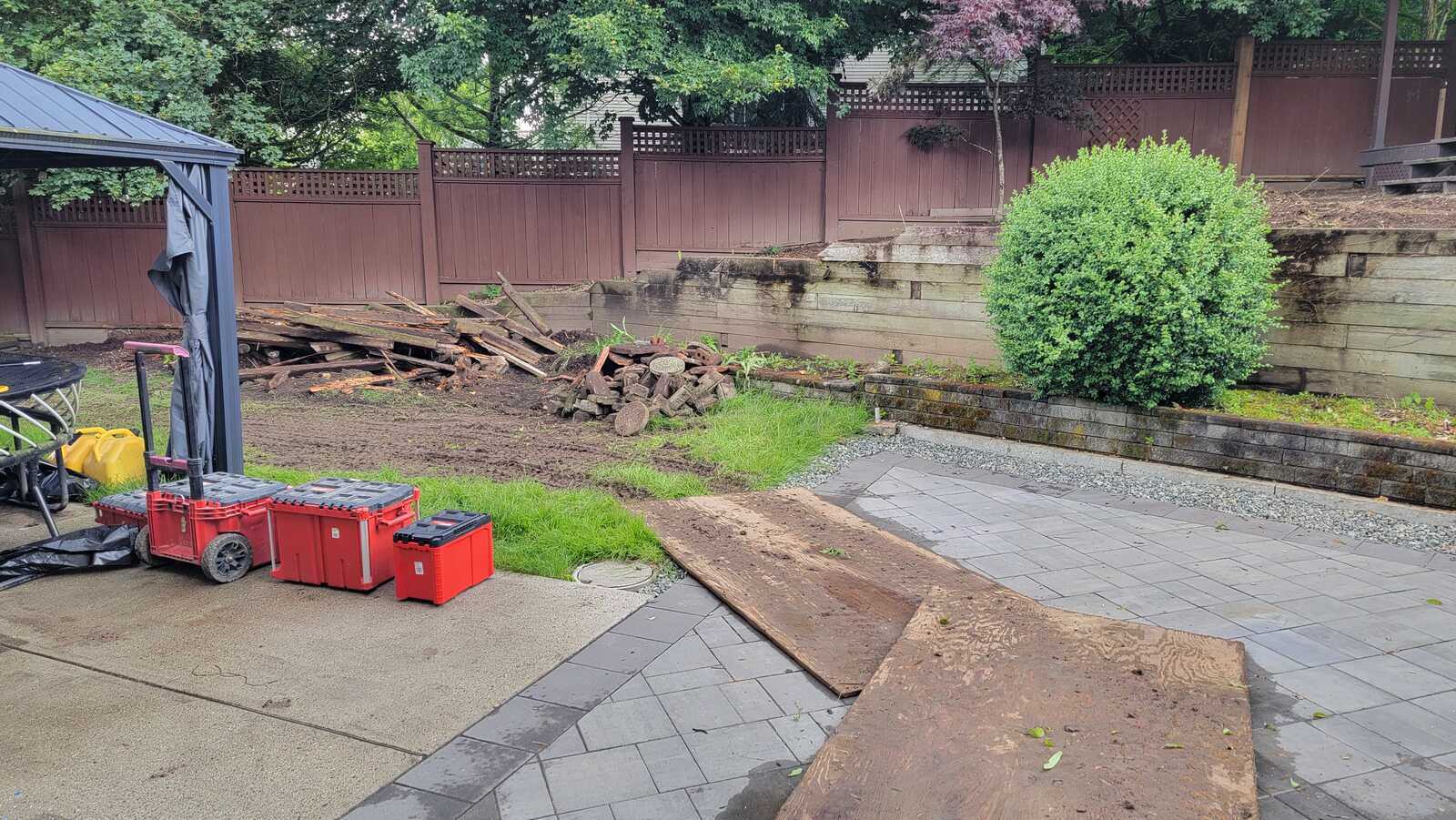 6_excavation-for-retaining-wall-preparation-back40-landscaping-langley-bc