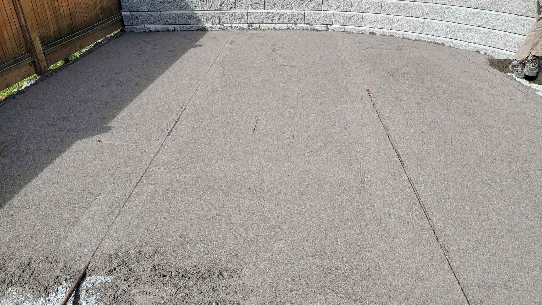 15_Sand leveling for a flagstone patio project by Back40 Landscaping in Mission, BC