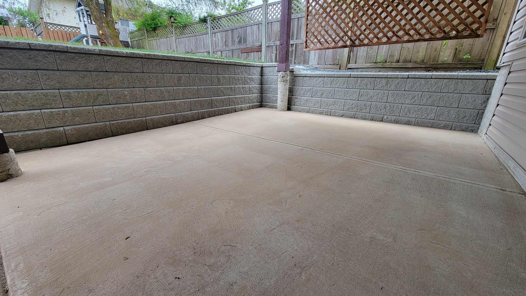 22_Backyard retaining wall and patio installation by Back40 Landscaping in Mission, BC