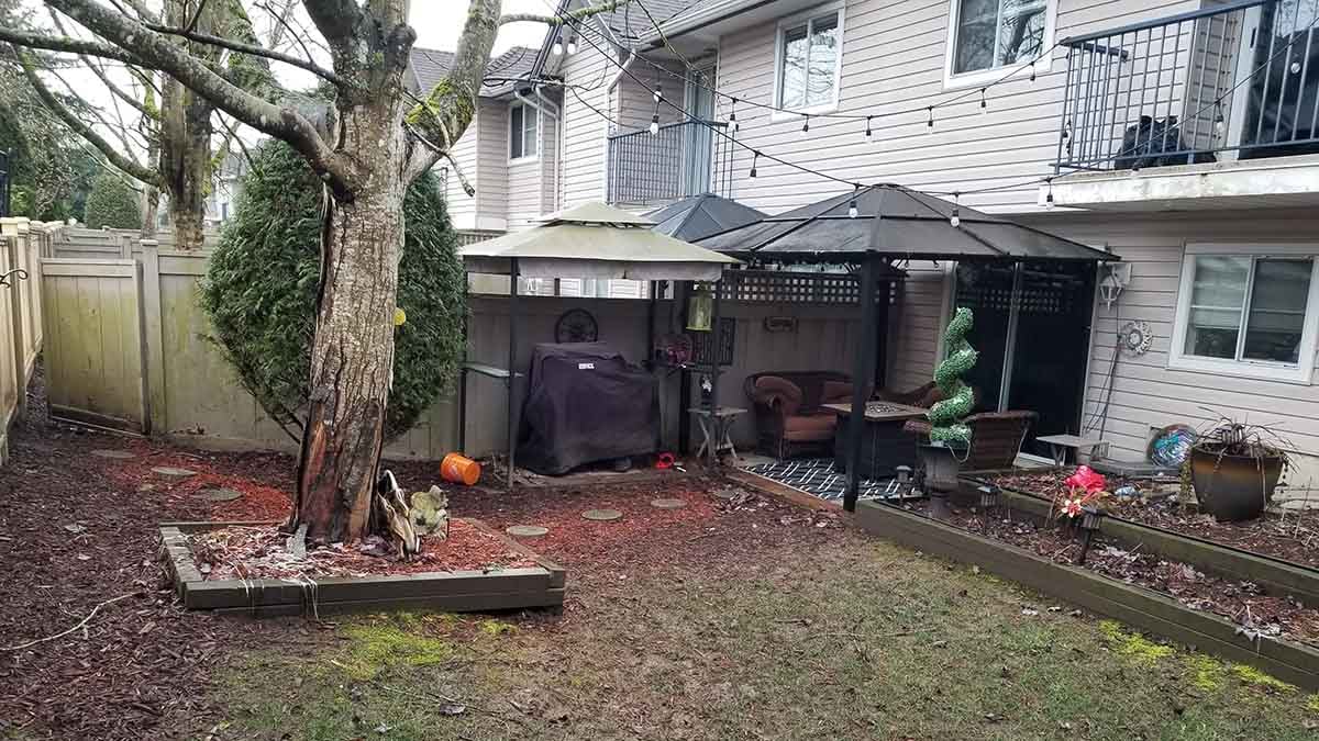 Langley Willow Abor Townhouse French Drain Install Photo 1