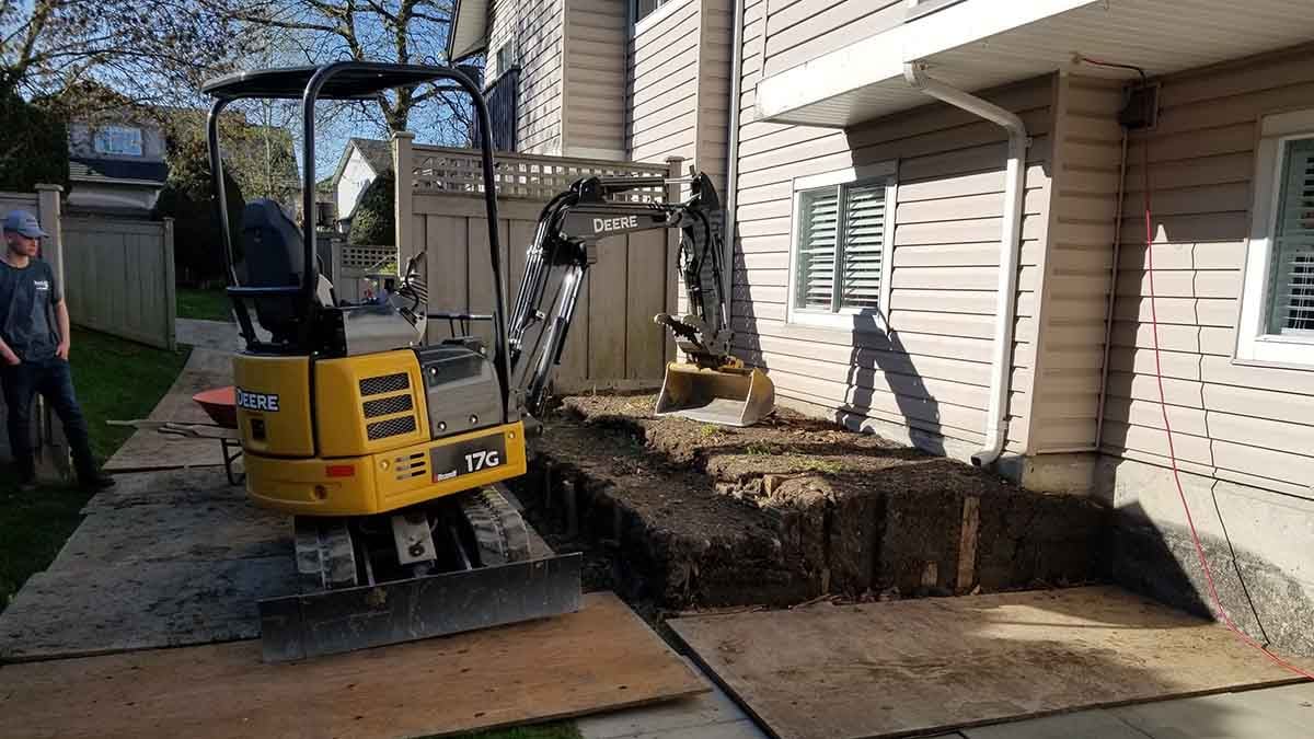 Langley Willow Abor Townhouse French Drain Install Photo 14