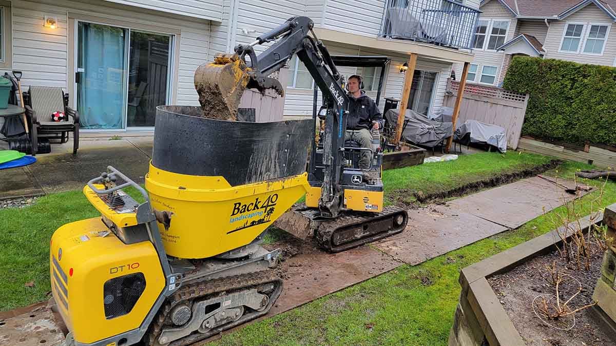 Langley Willow Abor Townhouse French Drain Install Photo 17