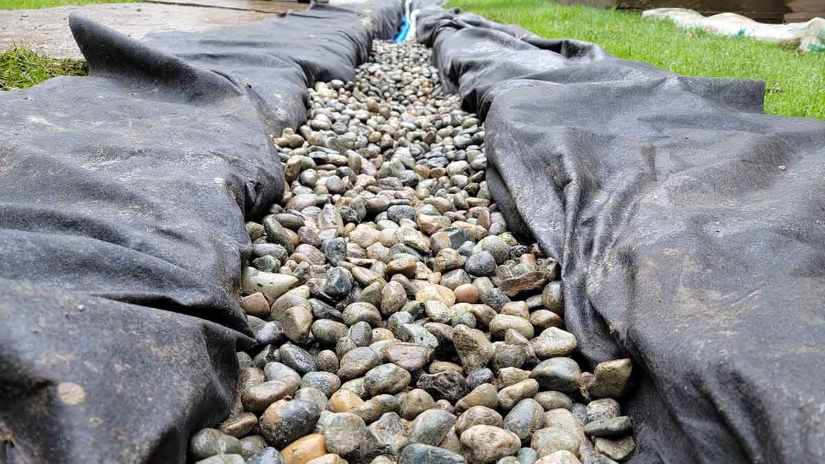 Langley Willow Abor Townhouse French Drain Install Photo 21