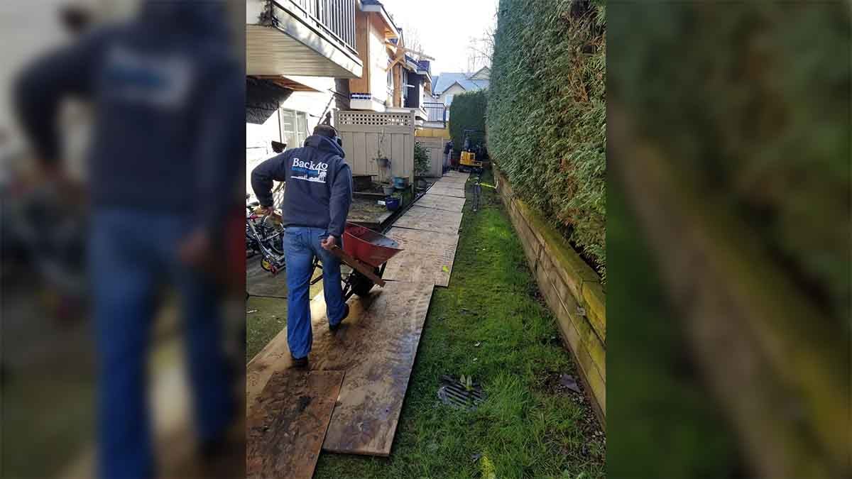 Langley Willow Abor Townhouse French Drain Install Photo 3