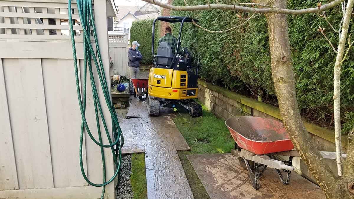 Langley Willow Abor Townhouse French Drain Install Photo 5