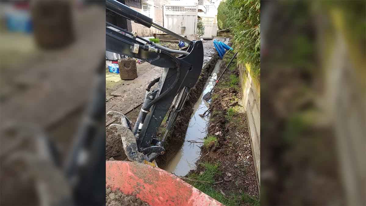 Langley Willow Abor Townhouse French Drain Install Photo 7