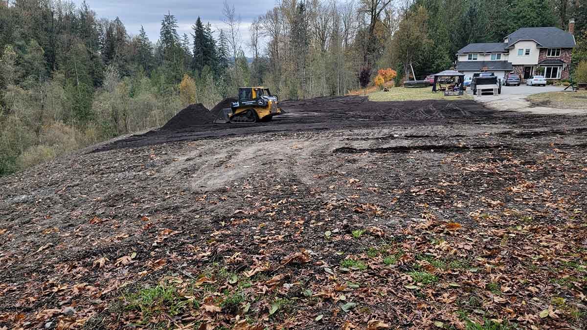 Mission BC Acreage Topsoil Project Photo 2