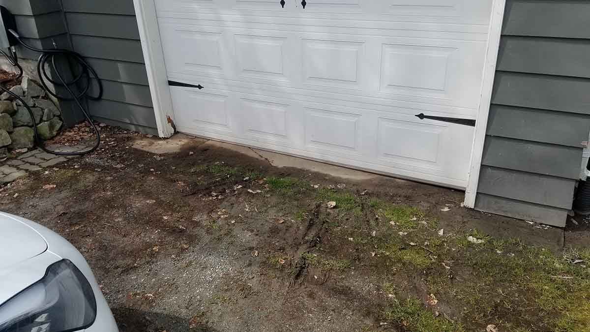 Mount Lehman Driveway Drain Install 1