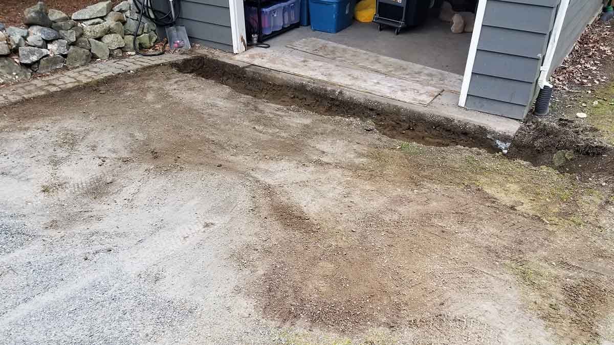 Mount Lehman Driveway Drain Install 3