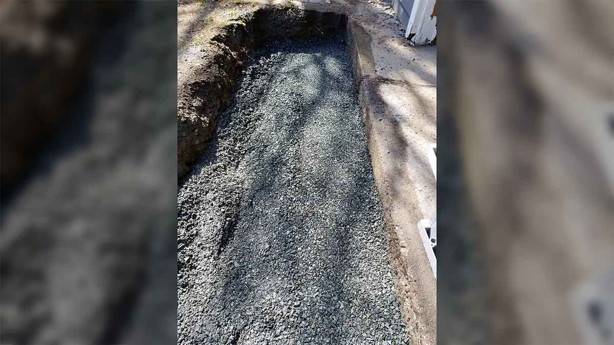 Mount Lehman Driveway Drain Install 4