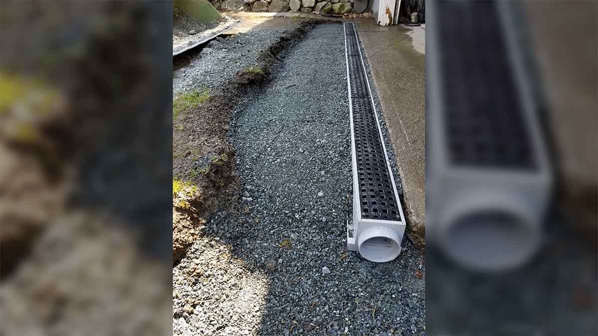 Mount Lehman Driveway Drain Install 6