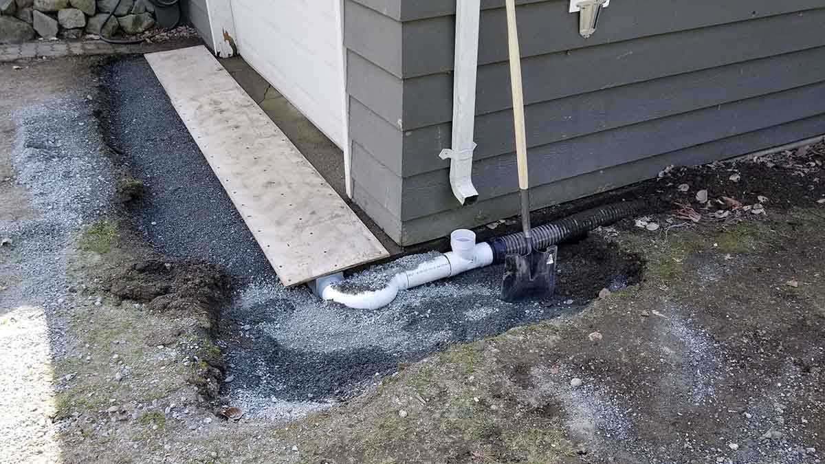Mount Lehman Driveway Drain Install 7