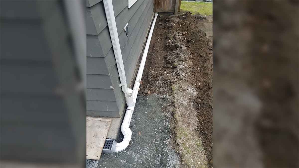 Mount Lehman Driveway Drain Install 8