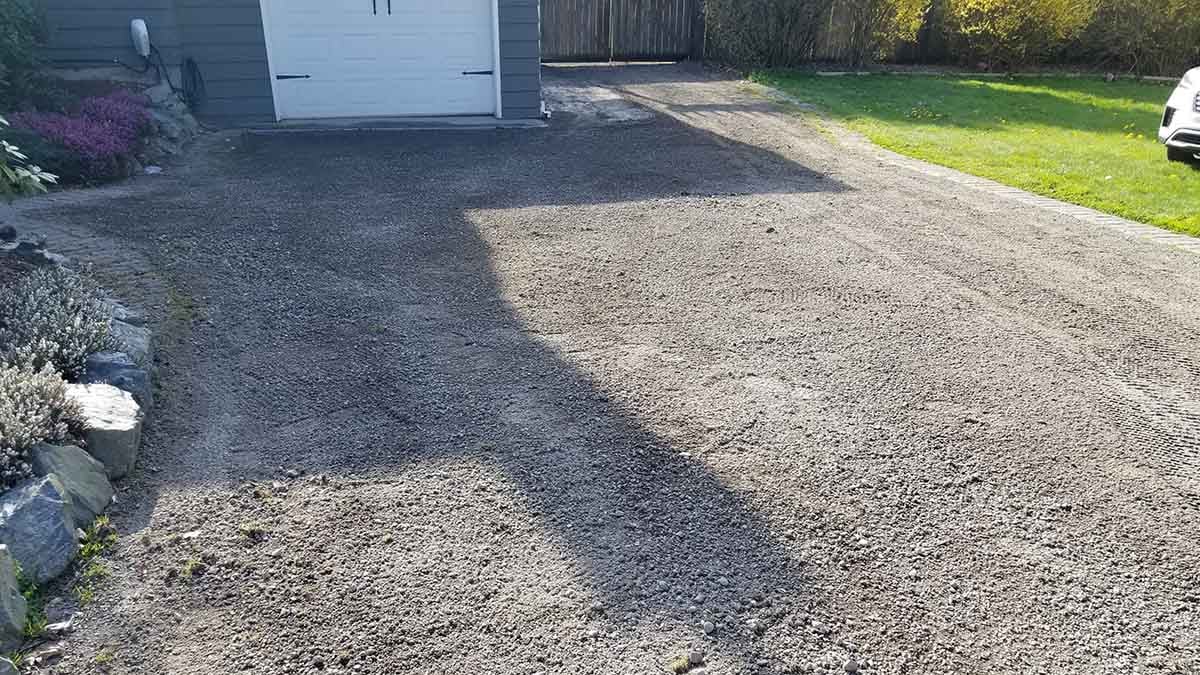 Mount Lehman Driveway Drain Install 9