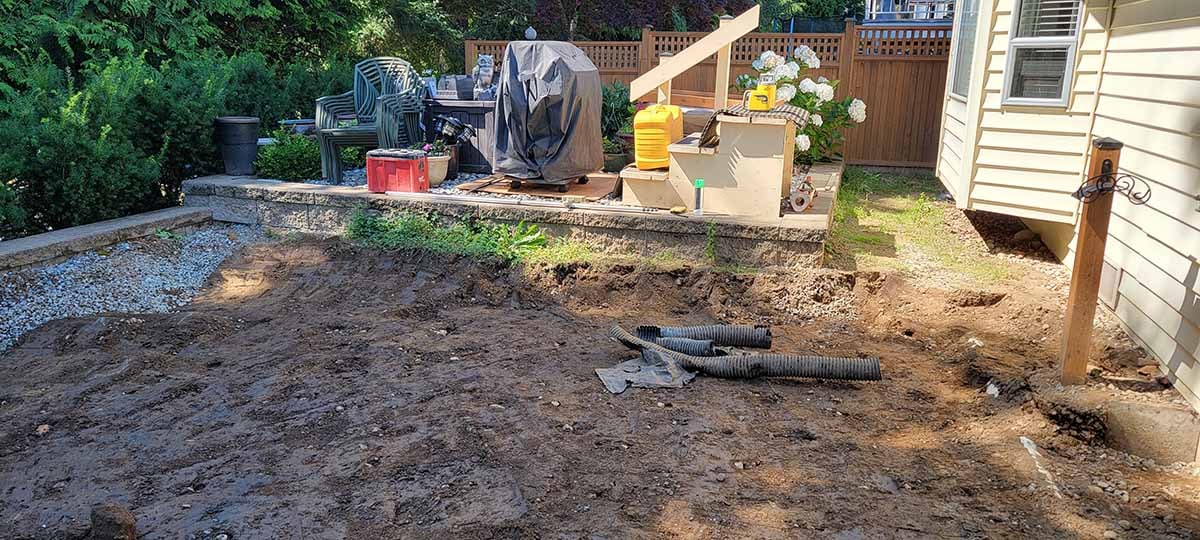 Construction starts on new patio