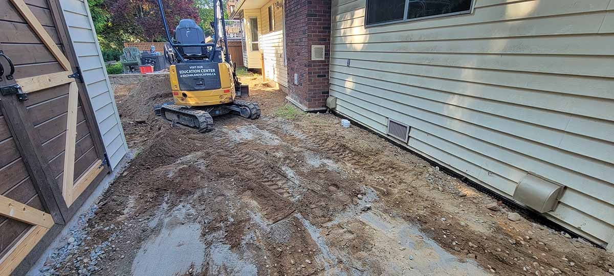New outdoor patio in progress
