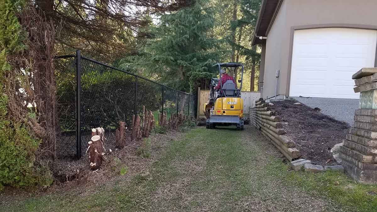Excavation of Parking Space in Surrey BC Photo 2