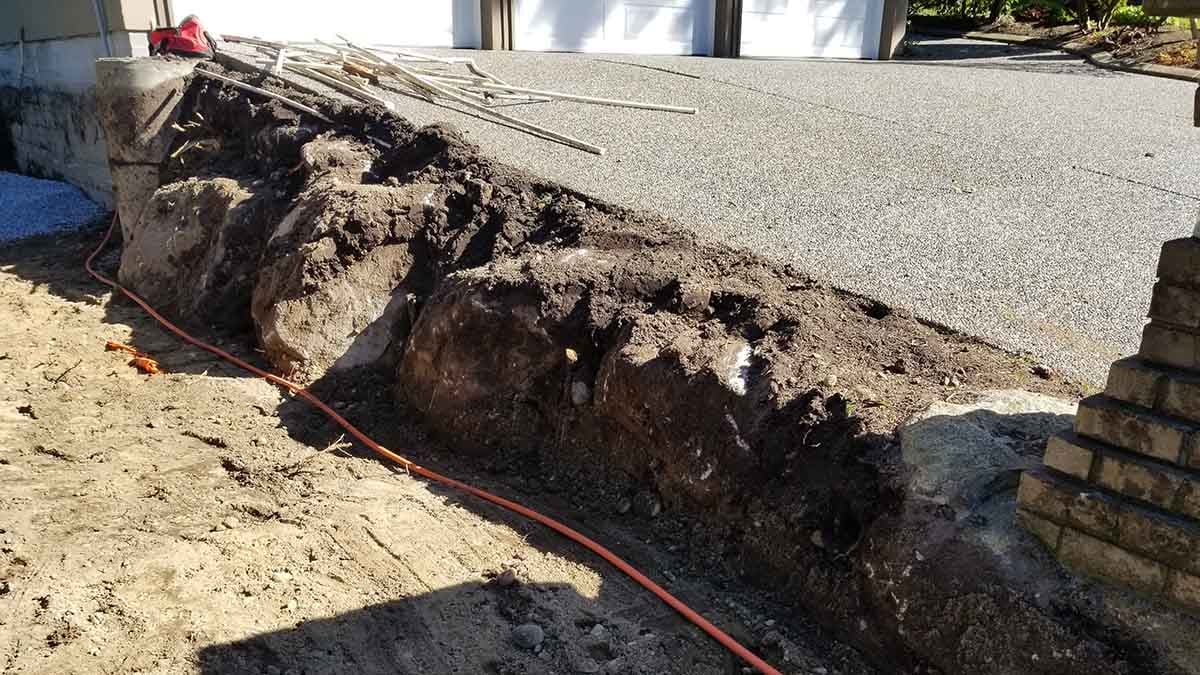 Excavation of Parking Space in Surrey BC Photo 4