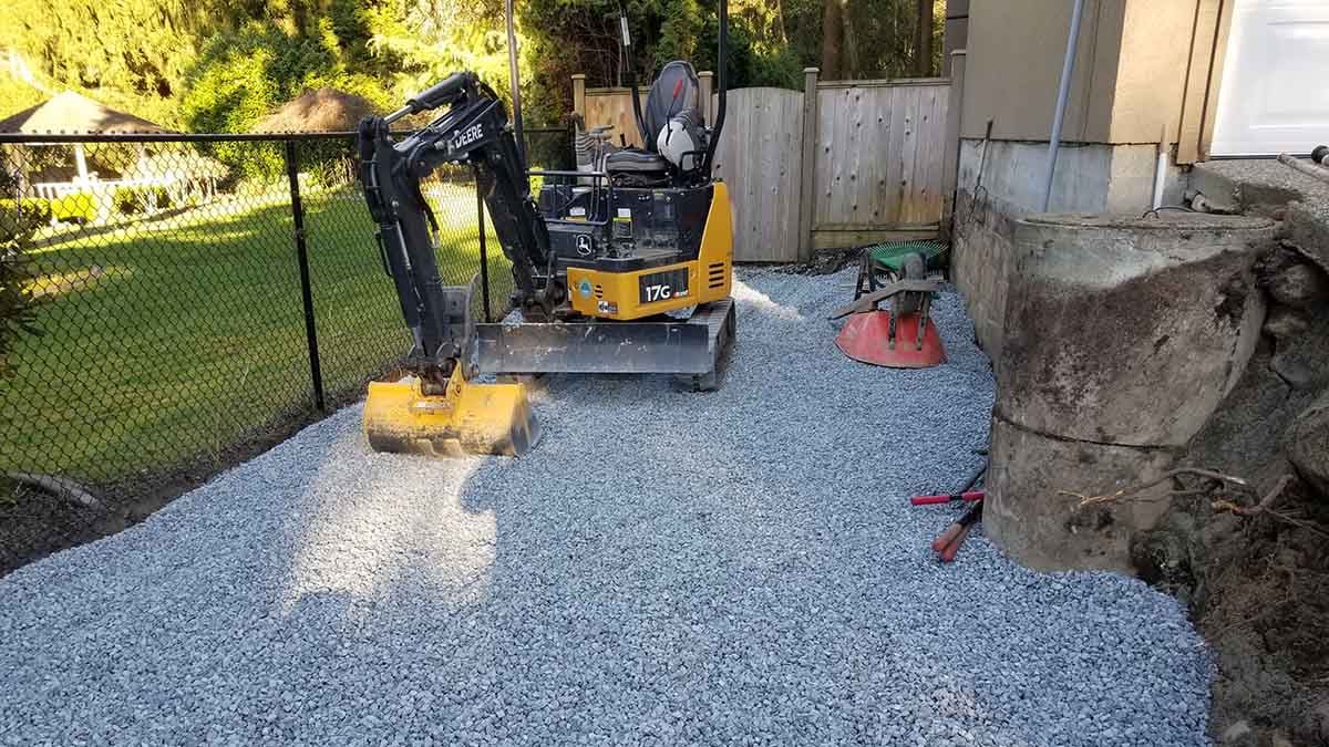 Excavation of Parking Space in Surrey BC Photo 5