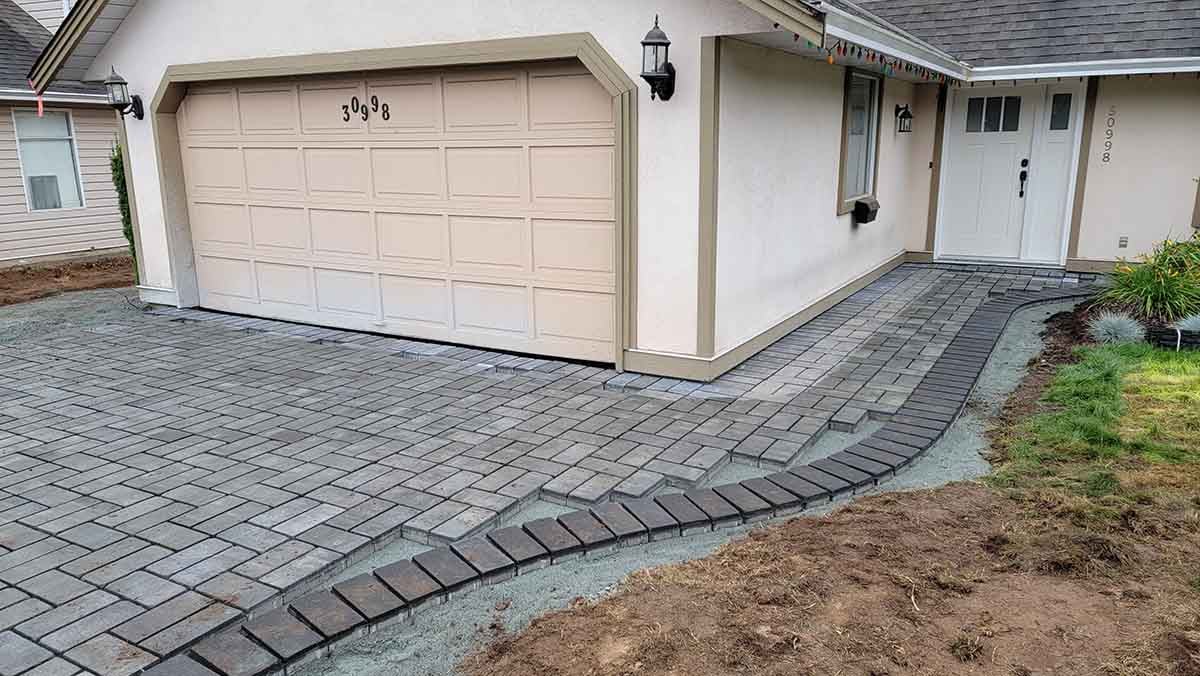 Paver Driveway Project in West Abbotsford 10