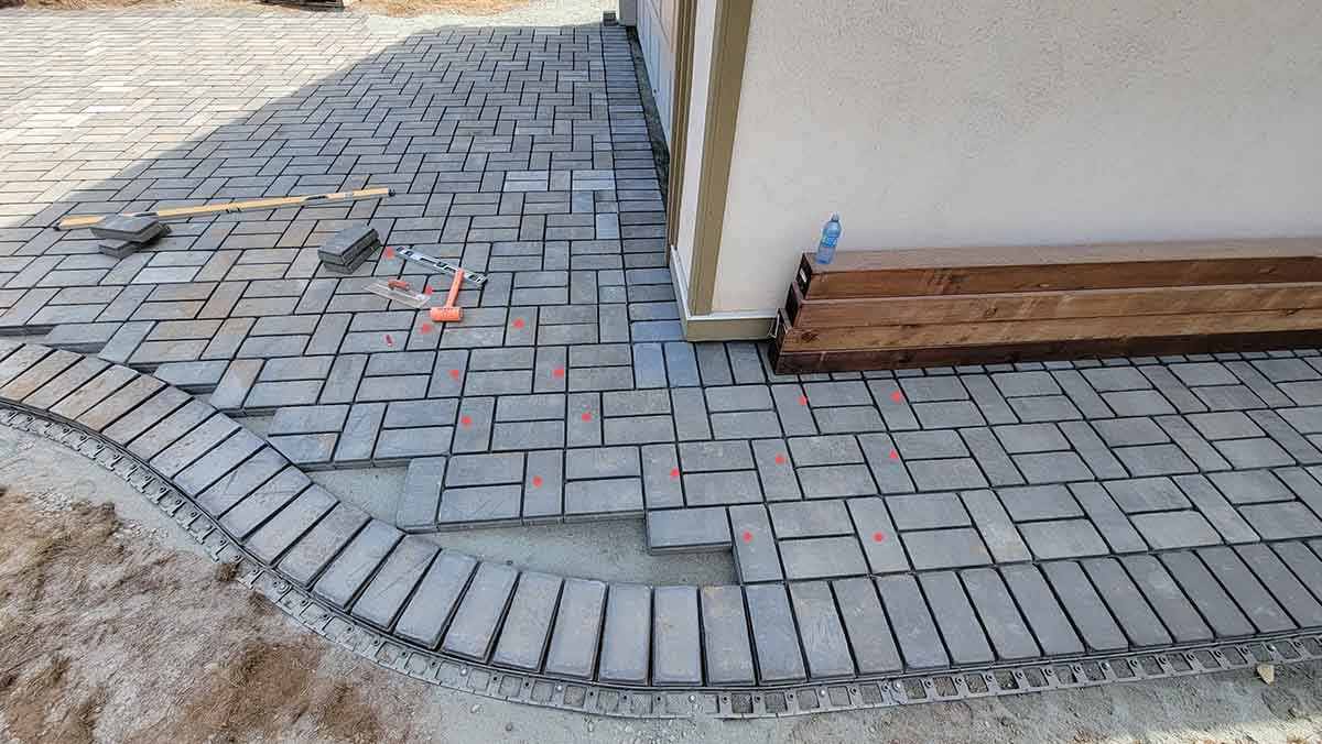 Paver Driveway Project in West Abbotsford 13