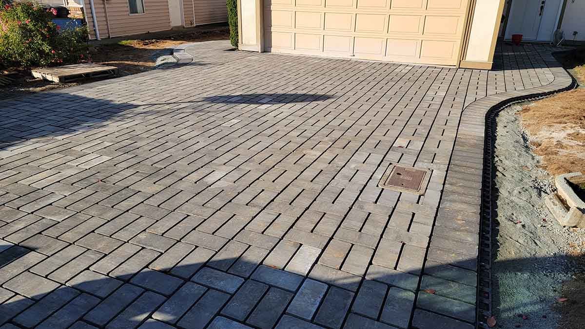 Paver Driveway Project in West Abbotsford 14
