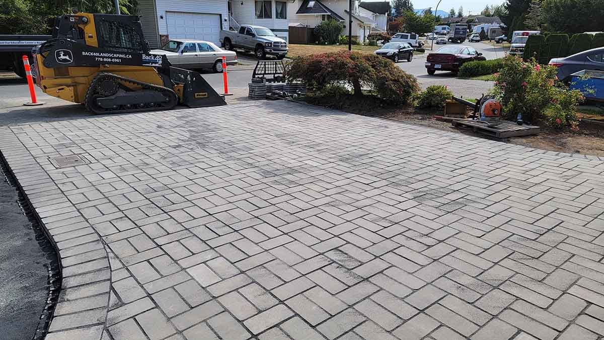 Paver Driveway Project in West Abbotsford 15