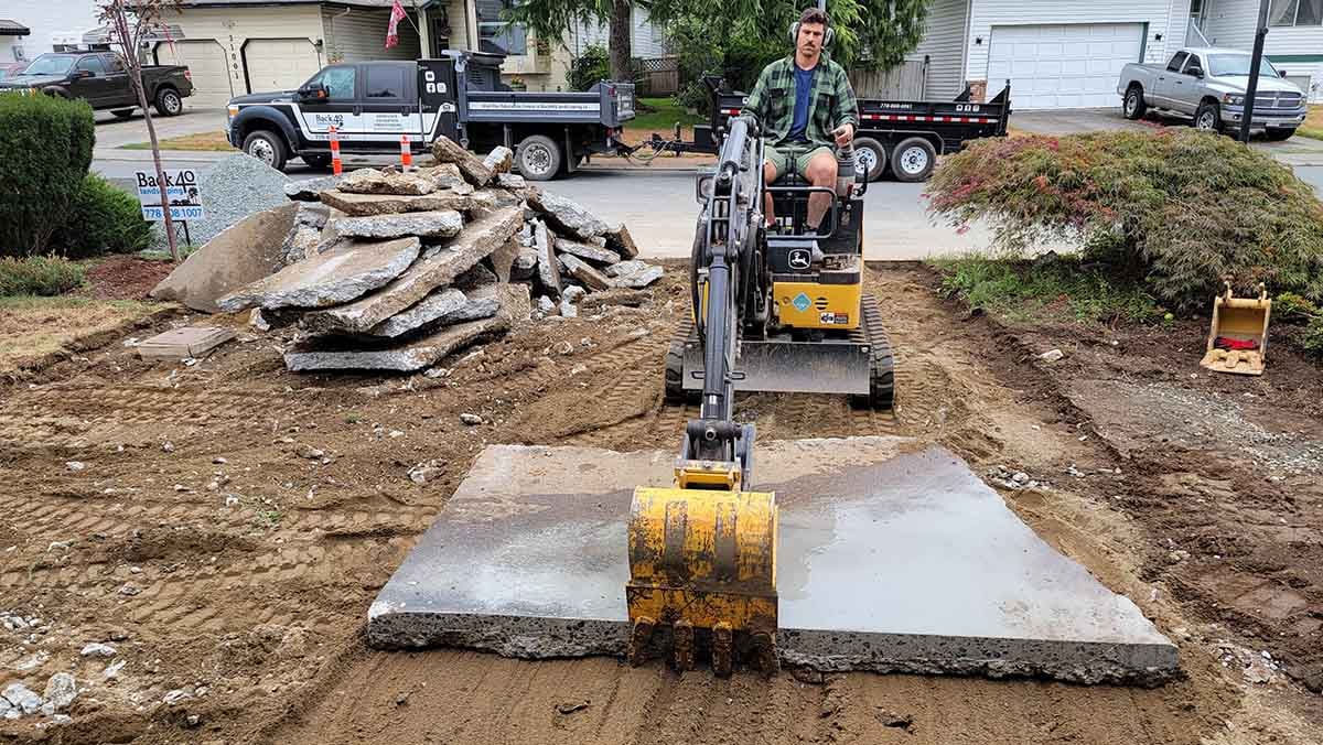 Paver Driveway Project in West Abbotsford 3