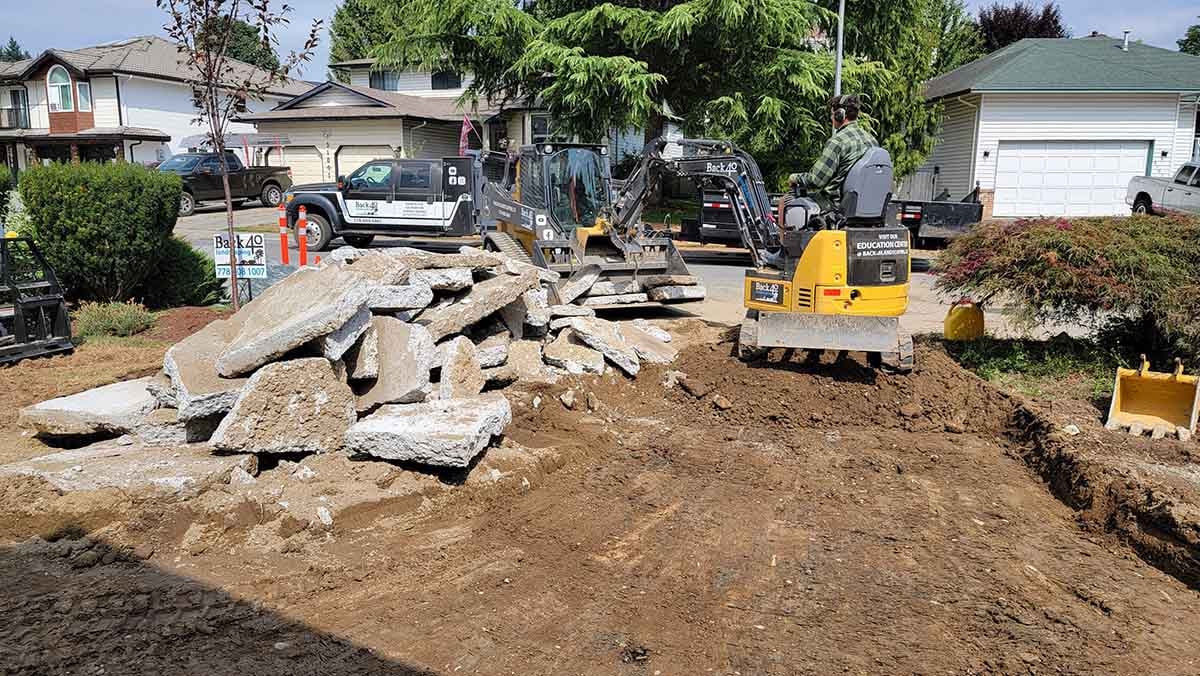 Paver Driveway Project in West Abbotsford 4