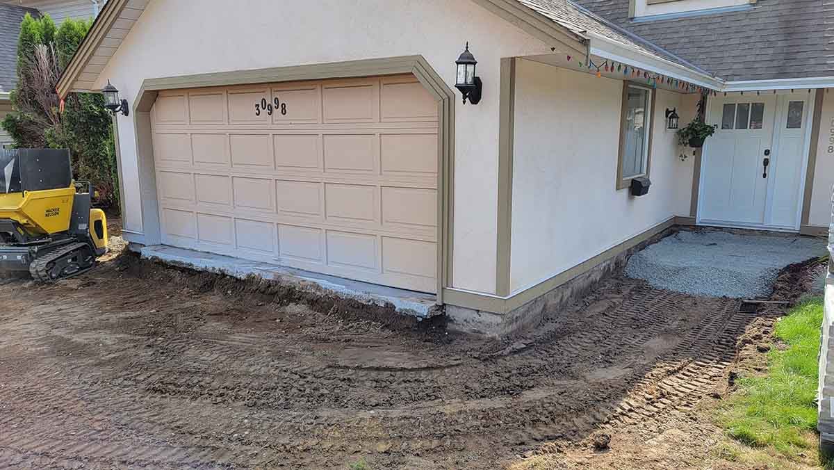 Paver Driveway Project in West Abbotsford 5