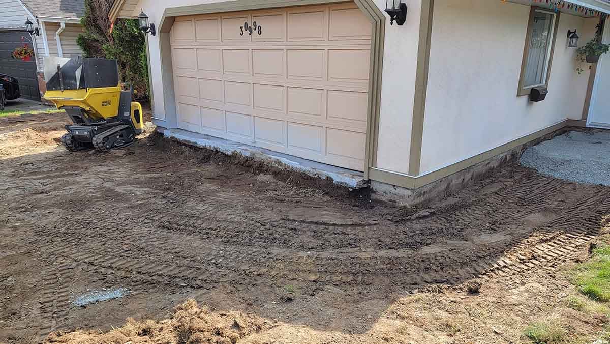 Paver Driveway Project in West Abbotsford 6