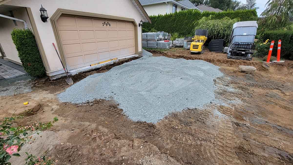 Paver Driveway Project in West Abbotsford 8