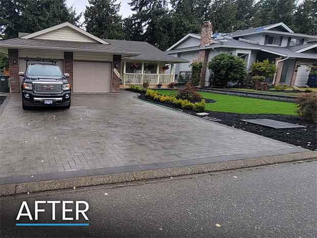 After Photo of Completed Abbotsford Landscaping