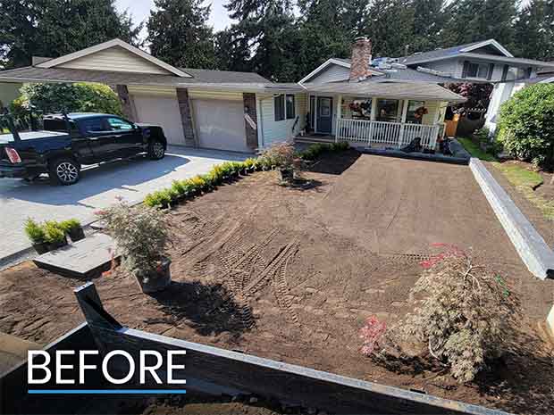 Before Photo of Abbotsford Yard