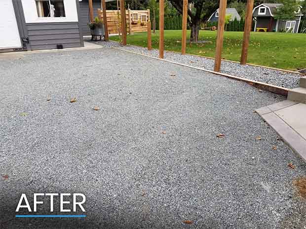 After Photo of New Parking Area