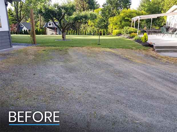 Before Photo of Parking Space