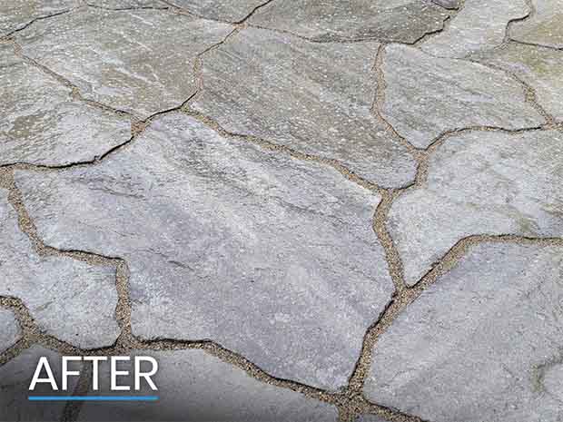 After Flagstone Sidewalk Installed