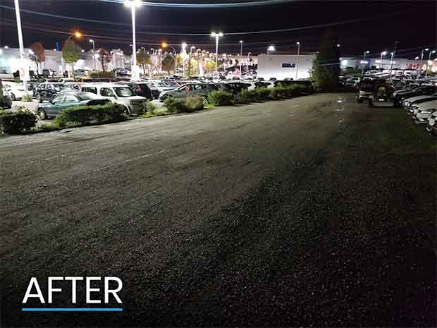 After Completing Abbotsford Volkswagen Grave Parking Lot
