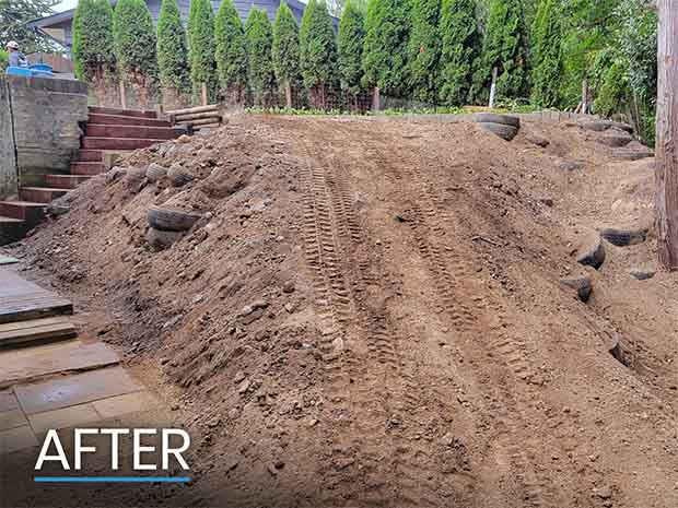 After Abbotsford Yard Excavation Photo
