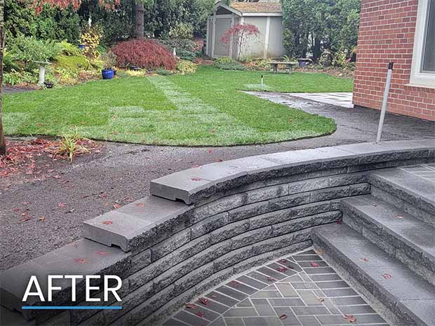 After Perimeter Drain Install in Central Abbotsford