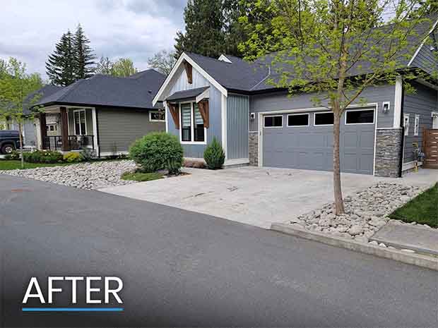 After Photo of Cultus Lake Landscaping Project